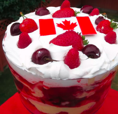 “Canada Day Three Berry Trifle: A Patriotic and Delicious Celebration”