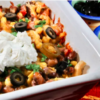 Hearty Pinto Bean & Chicken Casserole.